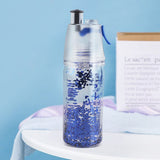 350Ml solid plastic spray cool summer sport water bottle