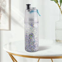 350Ml solid plastic spray cool summer sport water bottle