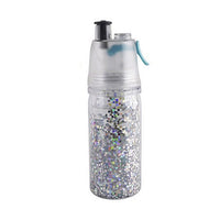 350Ml solid plastic spray cool summer sport water bottle