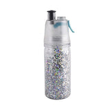 350Ml solid plastic spray cool summer sport water bottle