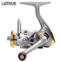 LINNHUE fishing reel AK 500 spinning reel max drag 5KG 5.2:1 no gaps
