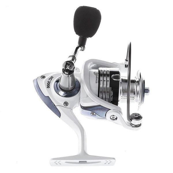 LIE YU WANG 13 + 1BB gear ratio 5.2: 1 spinning fishing reel with exchangeable handle