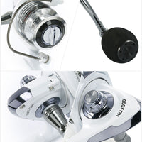 LIE YU WANG 13 + 1BB gear ratio 5.2: 1 spinning fishing reel with exchangeable handle