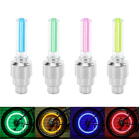 2PCS Bicycle LED Light Tire Valve Cap