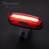 Deemount 100 LM Rechargeable COB LED USB Mountain Bike Tail Light Taillight