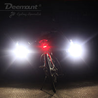 Deemount 100 LM Rechargeable COB LED USB Mountain Bike Tail Light Taillight