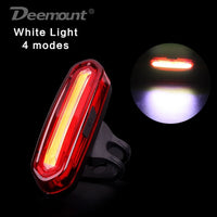 Deemount 100 LM Rechargeable COB LED USB Mountain Bike Tail Light Taillight