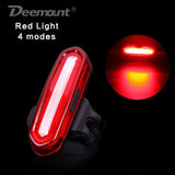 Deemount 100 LM Rechargeable COB LED USB Mountain Bike Tail Light Taillight