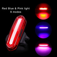 Deemount 100 LM Rechargeable COB LED USB Mountain Bike Tail Light Taillight