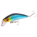 Aorace Minnow Fishing Lure 70mm 8g 3D Eyes Crankbait wobbler