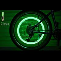 2PCS Bicycle LED Light Tire Valve Cap