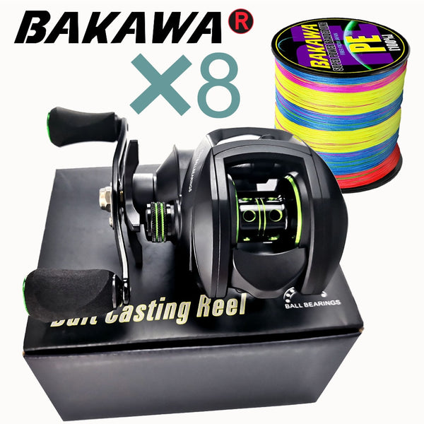 Baitcasting reel high speed 8:1:1 Gear Ratio 17+1BB magnetic brake system