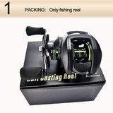 Baitcasting reel high speed 8:1:1 Gear Ratio 17+1BB magnetic brake system