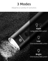 ROCKBROS Bike Light Rainproof USB Rechargeable LED 2000mAh MTB