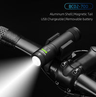 ROCKBROS Bike Light Rainproof USB Rechargeable LED 2000mAh MTB