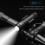 ROCKBROS Bike Light Rainproof USB Rechargeable LED 2000mAh MTB