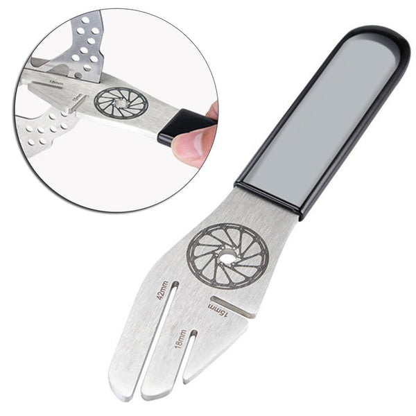 MTB Bike Bicycle Disc Brake Rotor Alignment Truing Tools Mountain Bicycle Disc Flattening Correction Wrench Stainless Steel Tool
