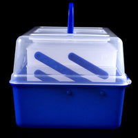 Blue + Transparent Portable Multifunctional Layers Fishing Tackle Box with Durable Plastic