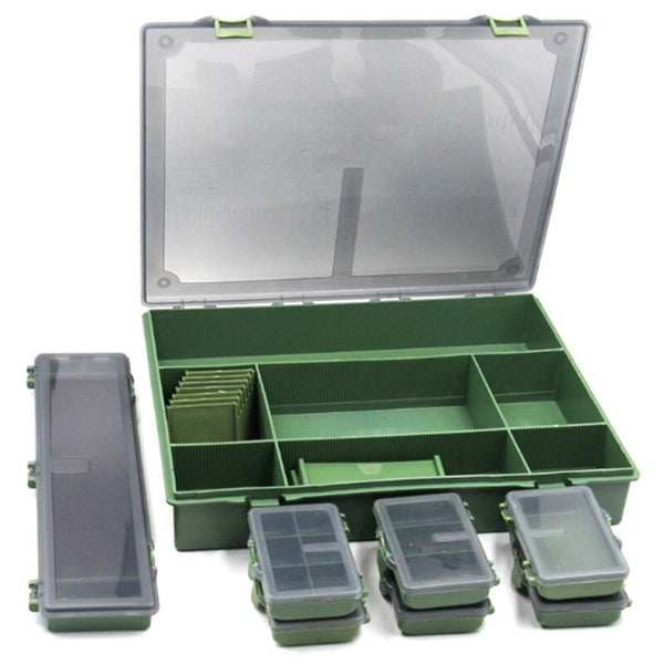 New Hot Complete Fishing Tackle Box System + 7-Bit Fishing Box Carp Fishing Tackle