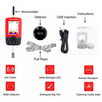 Smart Portable Depth Fish Finder with Wireless Sonar Sensor