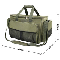 Fishing tackle bag 35-liter fishing carryall bag with multi-pocket