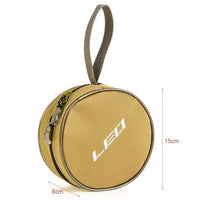Zipper fly fishing reel pouch storage bag fishing equipment