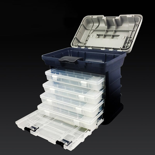 Fishing tackle box with Handle