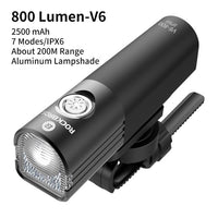 ROCKBROS Bike Light Rainproof USB Rechargeable LED 2000mAh MTB