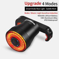 ROCKBROS Bicycle Smart Auto Brake Sensing Light IPx6 Waterproof LED Charging
