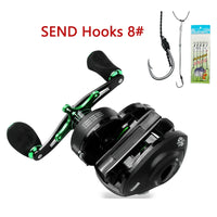 LINNHUE Baitcasting Reel BS2000 8.1:1High Speed Fishing Reel 8KG Max Drag