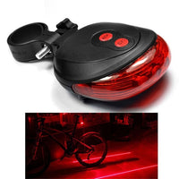 Waterproof Bicycle Taillights LED Laser Safety Warning