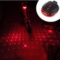 Waterproof Bicycle Taillights LED Laser Safety Warning