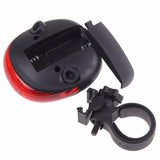 Waterproof Bicycle Taillights LED Laser Safety Warning