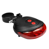 Waterproof Bicycle Taillights LED Laser Safety Warning