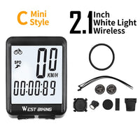 WEST BIKING 2.8" Large Screen Bicycle Computer