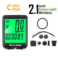 WEST BIKING 2.8" Large Screen Bicycle Computer