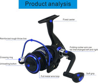 BK Series 1000-7000 fishing reel right left full metal wire loop
