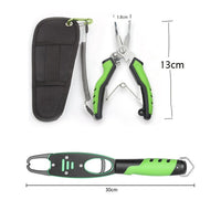 LINNHUE Aluminum Alloy Fishing Pliers Grip Set Split Ring Cutters Line