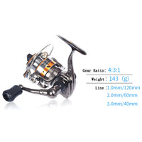 POWER metal mini winter Ice Fishing reel