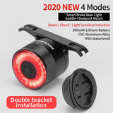 ROCKBROS Bicycle Smart Auto Brake Sensing Light IPx6 Waterproof LED Charging