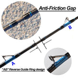 TOMA Sea Fishing Jigging 1.8m 1.98m 2.1m 2 section MH 50-180g