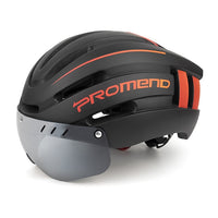 PROMEND Bicycle Helmet LED Light Rechargeable Intergrally