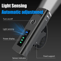 Anti-glare Smart Bike Light USB Rechargeable