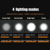 Anti-glare Smart Bike Light USB Rechargeable