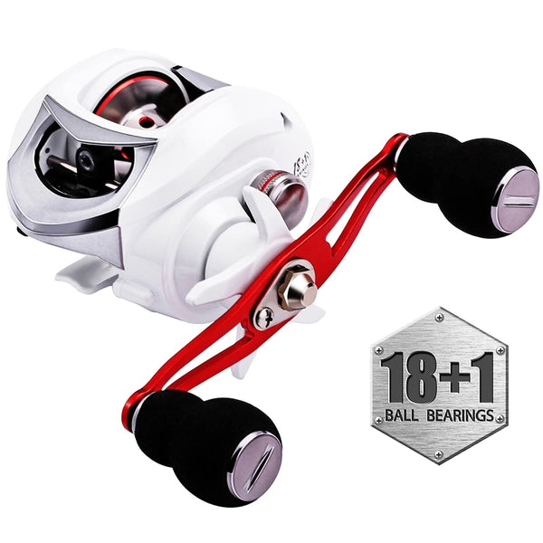 Sougayilang 18+1BB Baitcasting Fishing Reel Drag Power 10kg