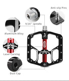 Flat Bike Pedals MTB Road 3 Sealed Bearings