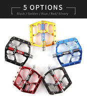 Flat Bike Pedals MTB Road 3 Sealed Bearings