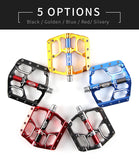 Flat Bike Pedals MTB Road 3 Sealed Bearings