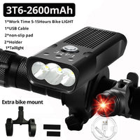 USB Rechargeable 3000 Lumens Bike Headlight