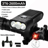 USB Rechargeable 3000 Lumens Bike Headlight